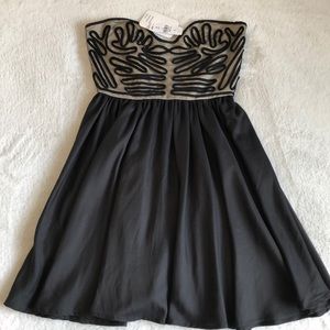 Brand new! XS Millau  strapless black dress
